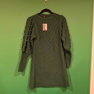 Fate brand sz M sweater dress In Forest Green